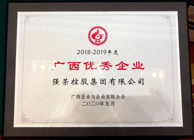2018-2019年度广西优秀企业